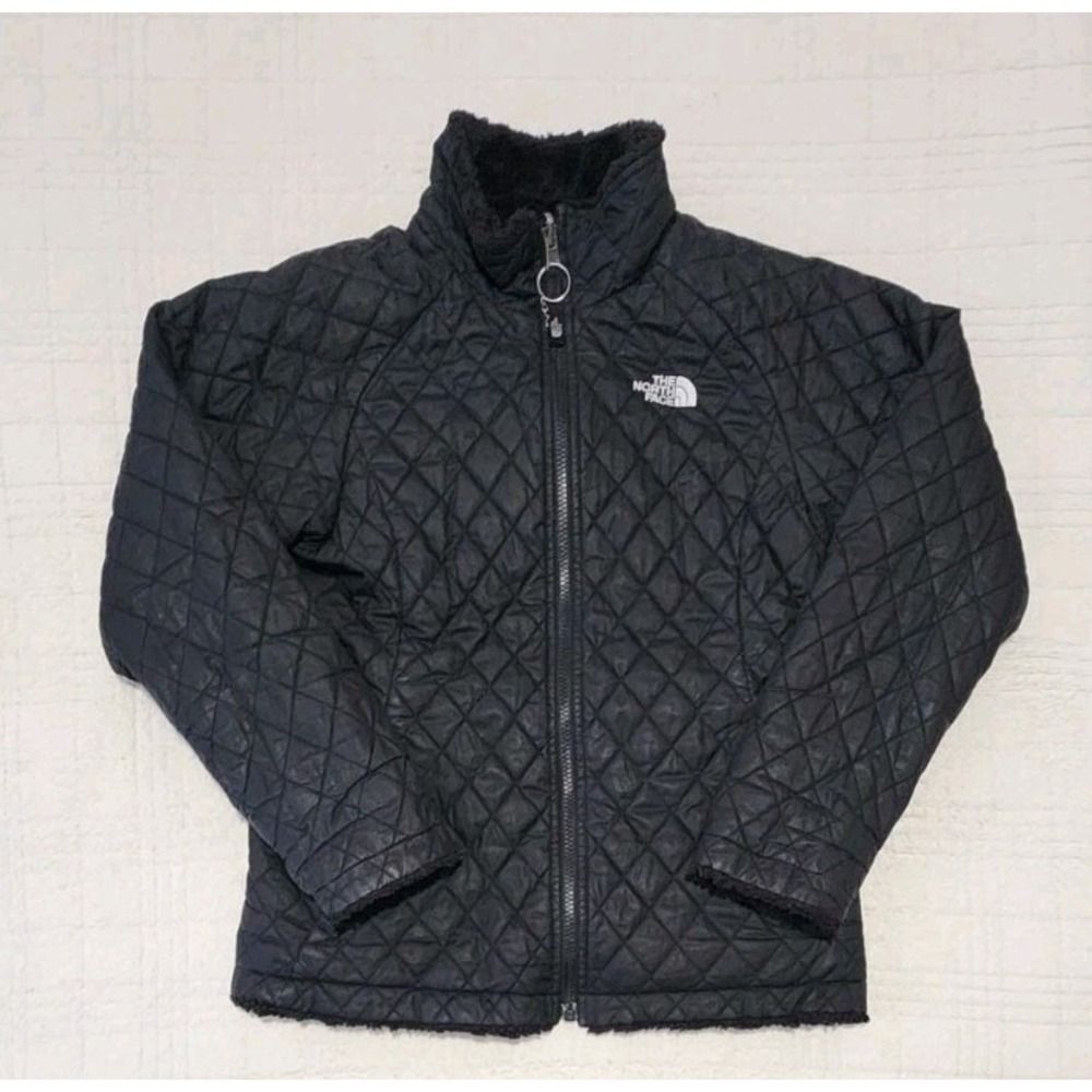 The North Face Jacket Girls L‎ 14/16 Reversible Fleece Sherpa Puffer Mossbud